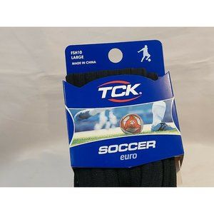 Kneehigh TCK TWIN CITY Euro Soccer Football Athletic Socks Large Black FSH10